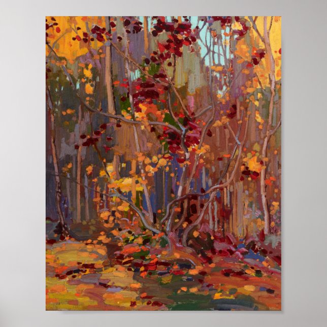 Tom Thomson Painting Maple Saplings Canadian Land Poster (Front)