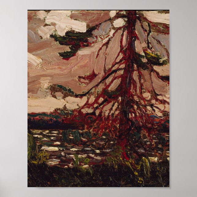 Tom Thomson Painting Ragged Pine Ontario Landscape Poster (Front)