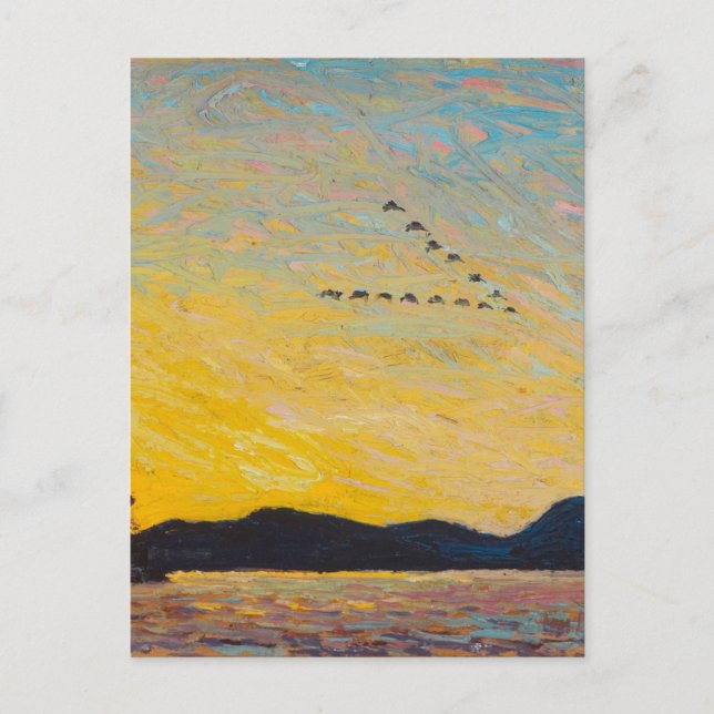Tom Thomson Painting Vintage Canadian Landscape Po Postcard (Front)