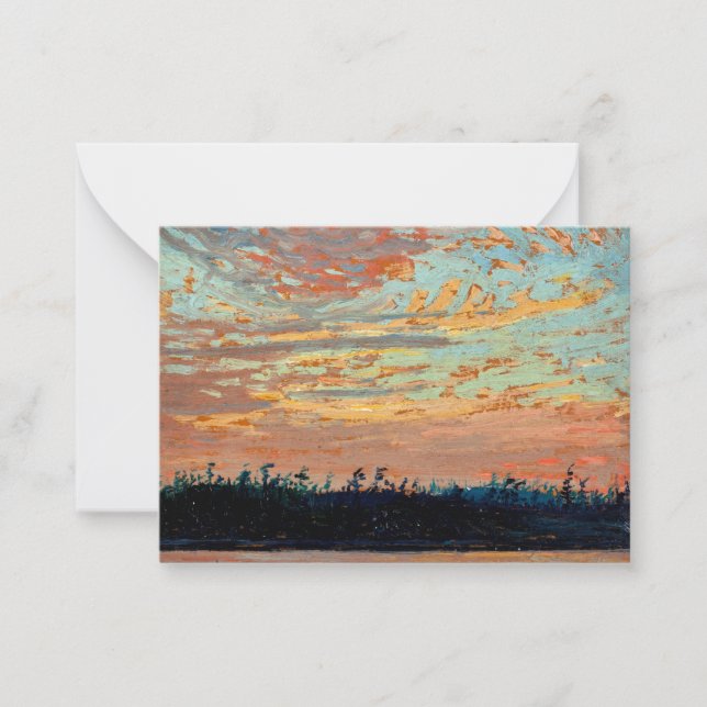 Tom Thomson - Sunset Sky Card (Front)