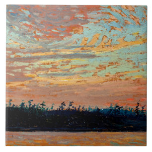 Tom Thomson - Sunset Sky, Ceramic Tile