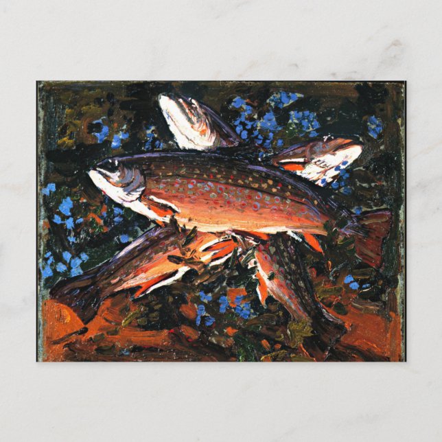 Tom Thomson - Three Trout Postcard (Front)