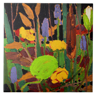 Tom Thomson - Water Flowers Ceramic Tile