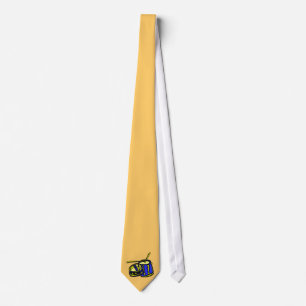 Tom Upside Down Snare Graphic BLue Yellow Tie