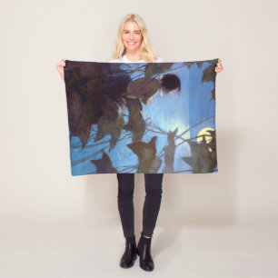 Tom Watching the Moon, Jessie Willcox Smith Fleece Blanket