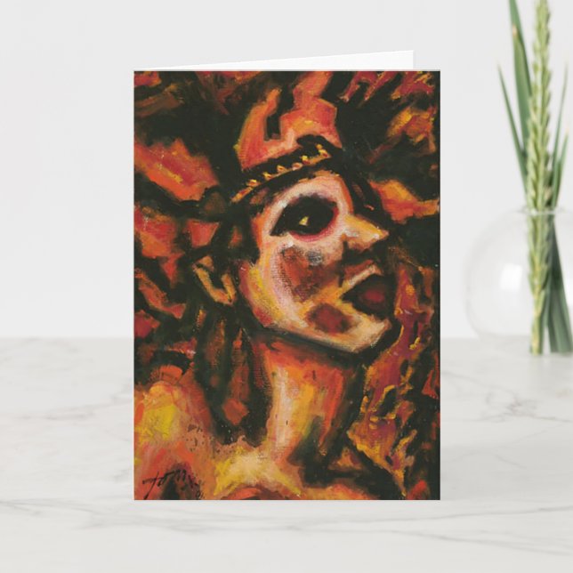 Tom X "Wild Chapatula Chief" Note Card (Front)