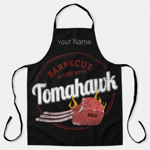 Tomahawk Steak Barbecue Beef BBQ Father's Day Apron