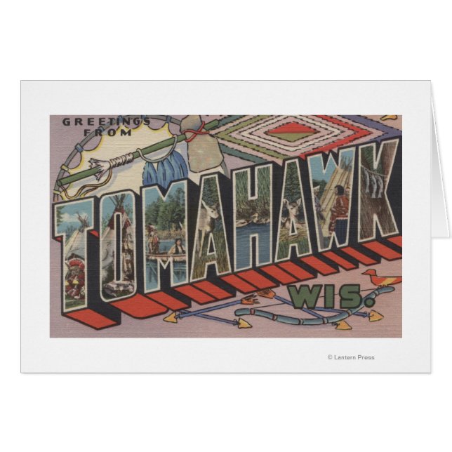 Tomahawk, Wisconsin - Large Letter Scenes (Front Horizontal)