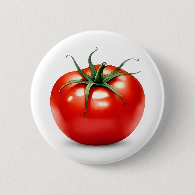 Tomato 6 Cm Round Badge (Front)