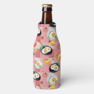Tomato and Fried Eggs Pattern Bottle Cooler