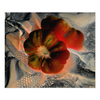 "Tomato and Lace" Digitally Altered Still Life Photo Print