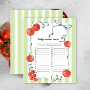 Tomato - Baby name race game