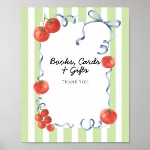 Tomato Baby shower Books, Cards, Gifts Poster