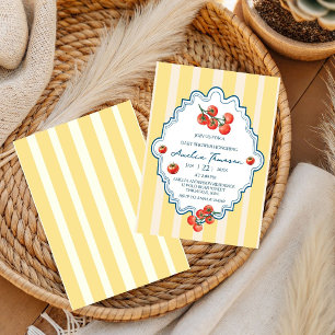 Tomato Baby Shower  Italian Theme Invitation