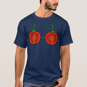 Tomato Bra Costume Cute Easy Vegetable Halloween  T-Shirt