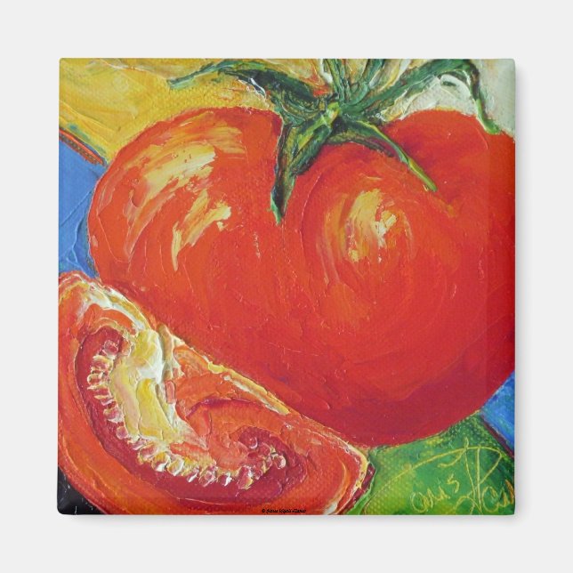 Tomato by Paris Wyatt Llanso Magnet (Front)