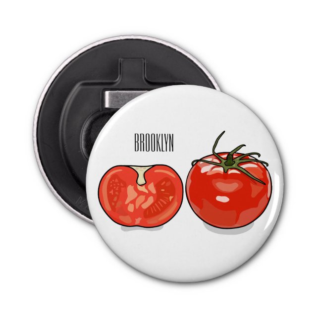 Tomato cartoon illustration  bottle opener (Front)