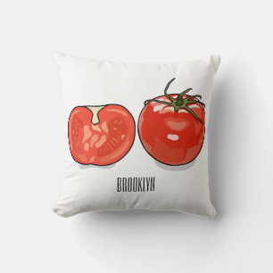 Tomato cartoon illustration cushion