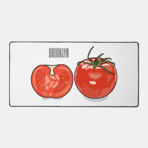 Tomato cartoon illustration  desk mat
