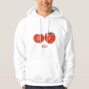 Tomato cartoon illustration hoodie