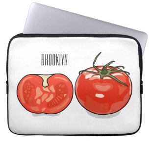 Tomato cartoon illustration  laptop sleeve