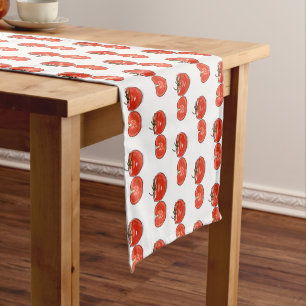 Tomato cartoon illustration short table runner