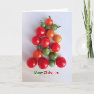 Tomato Christmas Tree Holiday Card