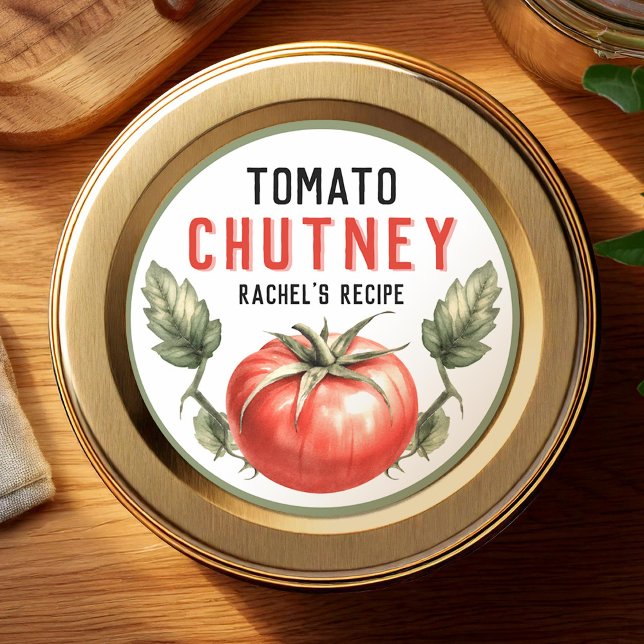 Tomato Chutney Canning label with vintage feel (Creator Uploaded)