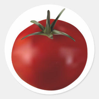 Tomato Fruit Vegetable Canning Classic Round Stick Sticker