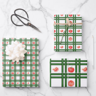 Tomato Gardening - Fresh Tomatoes Gardener Wrapping Paper Sheet