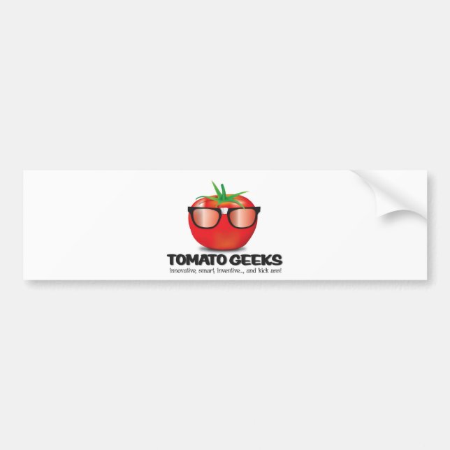 Tomato Geek Stuff Bumper Sticker (Front)