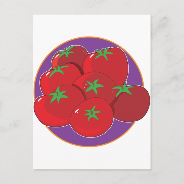 Tomato Graphic Postcard (Front)