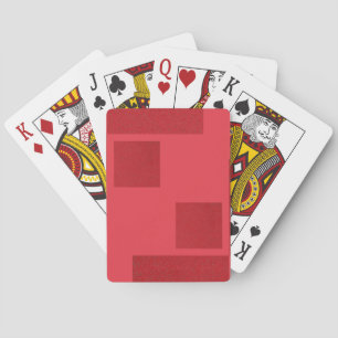 Tomato Grid Blocks Playing Cards – Customisable