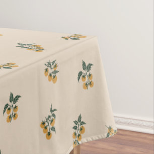 Tomato Grove Harvest Gold Nutmeg Beige Tablecloth