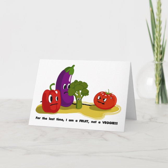 Tomato humour card (Front)