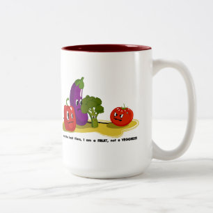 Tomato humour Two-Tone coffee mug