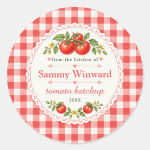 Tomato Ketchup Homemade Gift Label