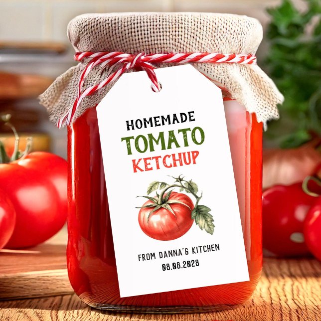 Tomato Ketchup Label with red tomato (Creator Uploaded)