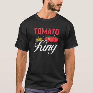 Tomato King Funny Vegan Tomatoes Lover T-Shirt