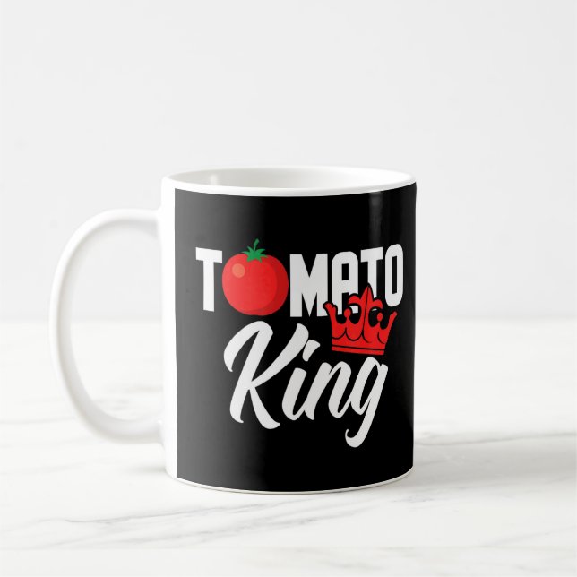 Tomato King  Vegan Tomatoes  Coffee Mug (Left)