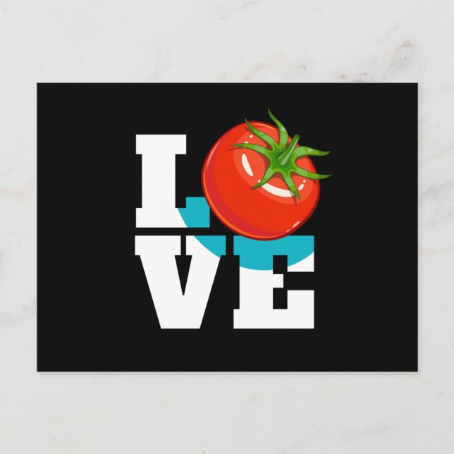 Tomato Love Tomatoes Vegetable Postcard (Front)