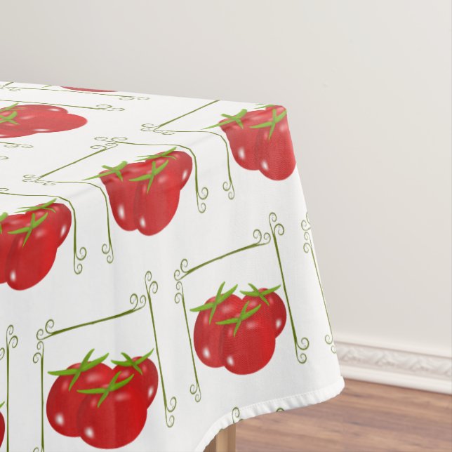 Tomato Pattern Tablecloth (In Situ)