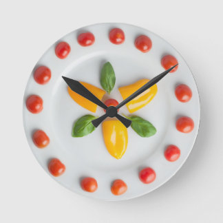 Tomato, Pepper & Basil Wall Clock