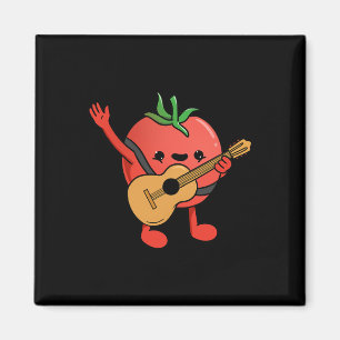 Tomato Playing Guitar Tomato Lover Magnet
