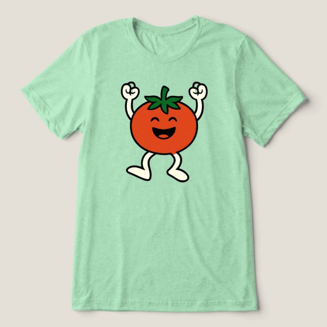 Tomato Power Tri-Blend Shirt (Design Front)