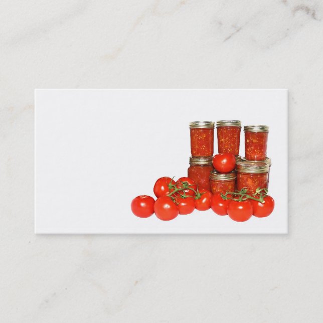 Tomato preserves business card (Front)