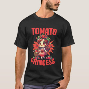 Tomato Princess Fruit Garden Vegan Tomato Lover Ga T-Shirt