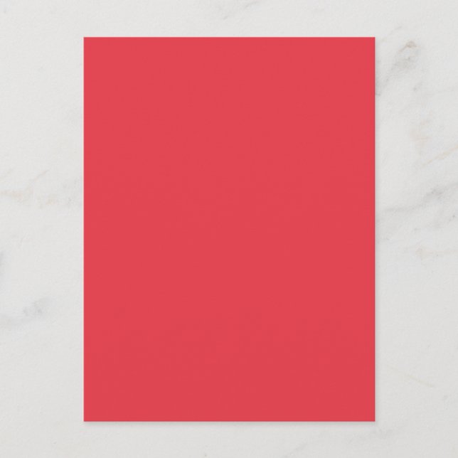 Tomato Red Blank Customisable Postcard (Front)