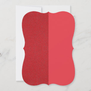 Tomato Red Bracket-Edge Flat Note Card – Customise