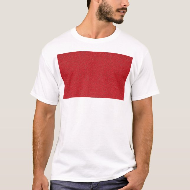 Tomato Red Chest Block Tee – Customisable (Front)